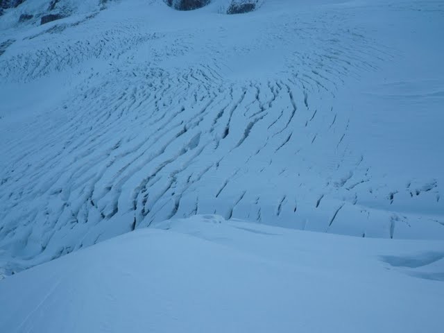 Glacier du Tour, vu depuis la voie normale