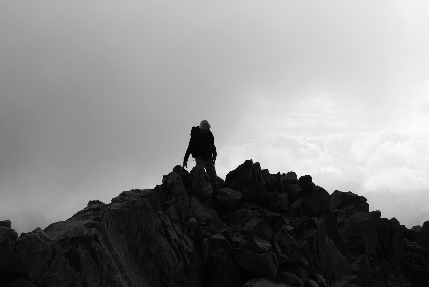 Sur une arête de l'Ossau