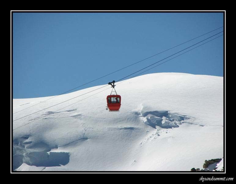 Benne rouge au Mt Blanc