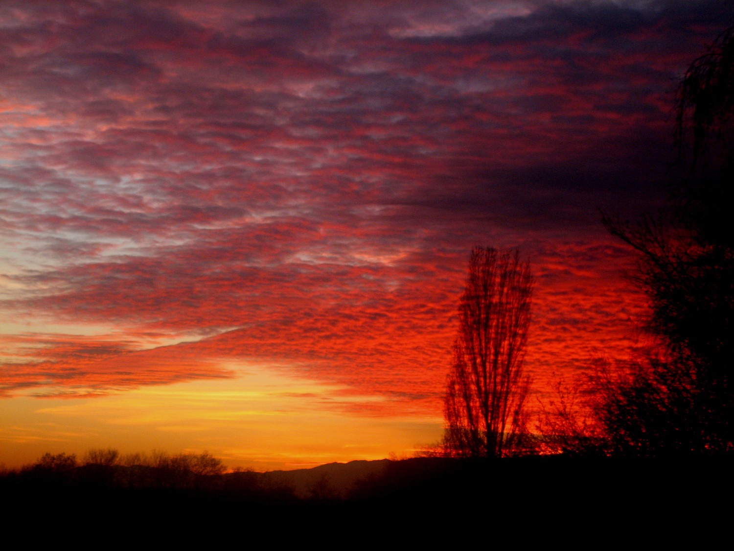 Couché de soleil près du Jura