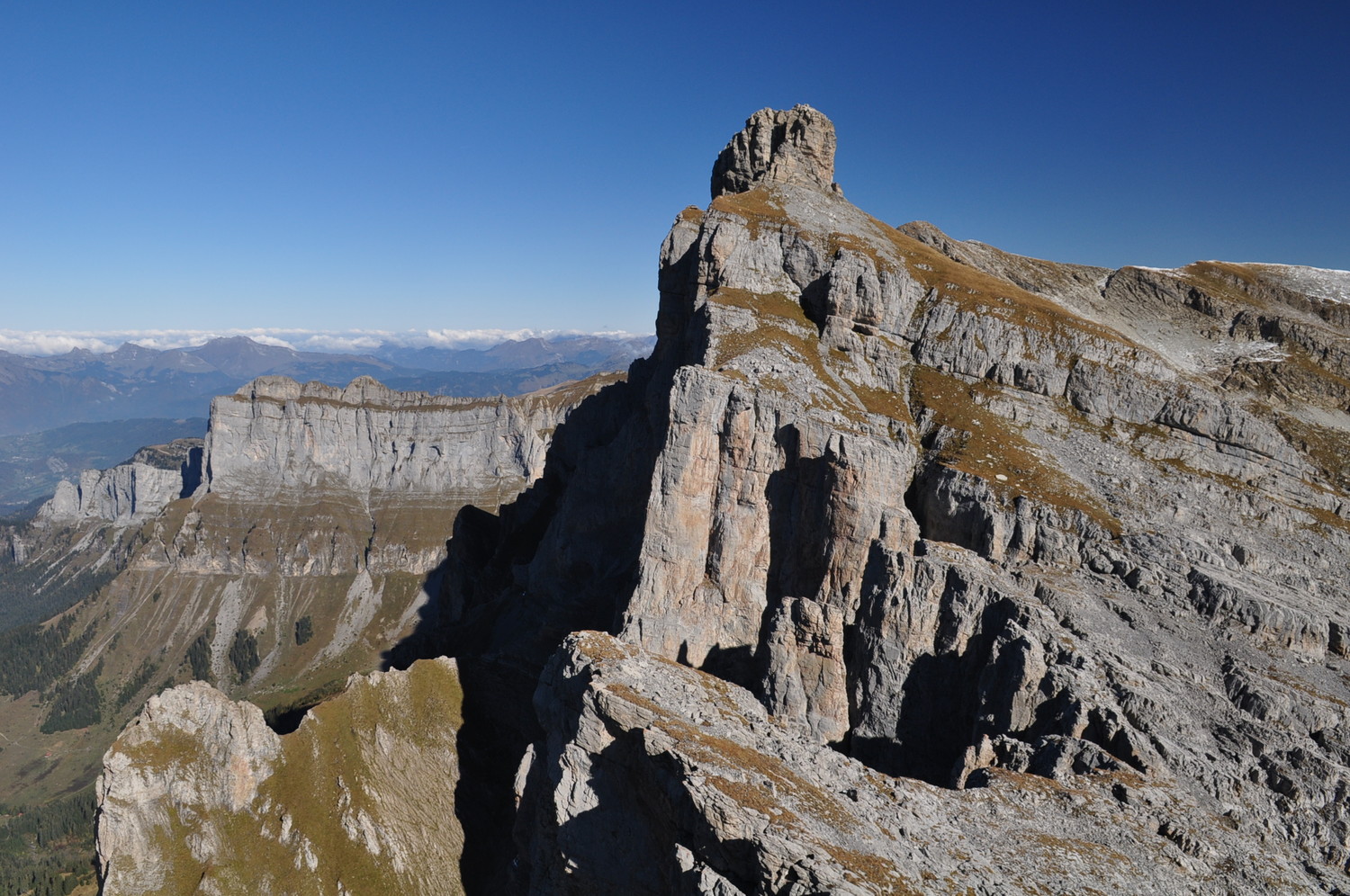Aiguille Rouge depuis l'Aiguille de Varan