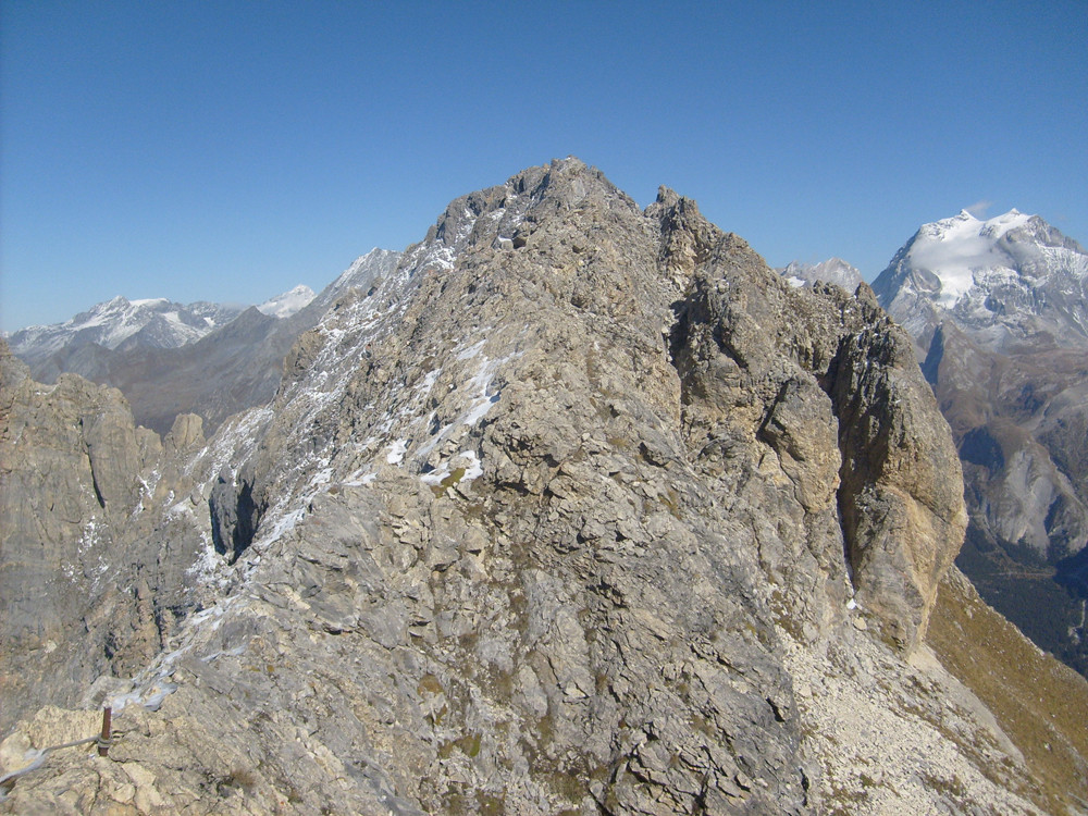 Le sommet depuis là où la randonnée se termine