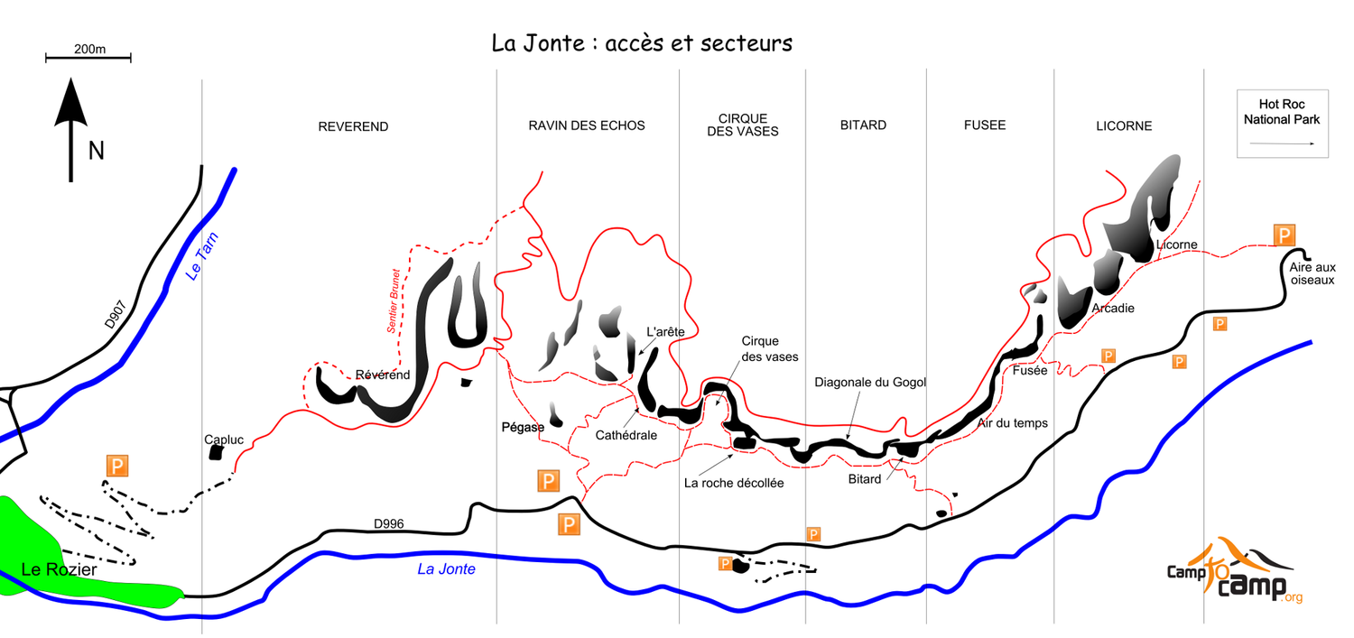 La Jonte - Schéma général