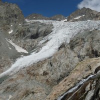 Glacier Blanc été 2009 partie basse et langue terminale