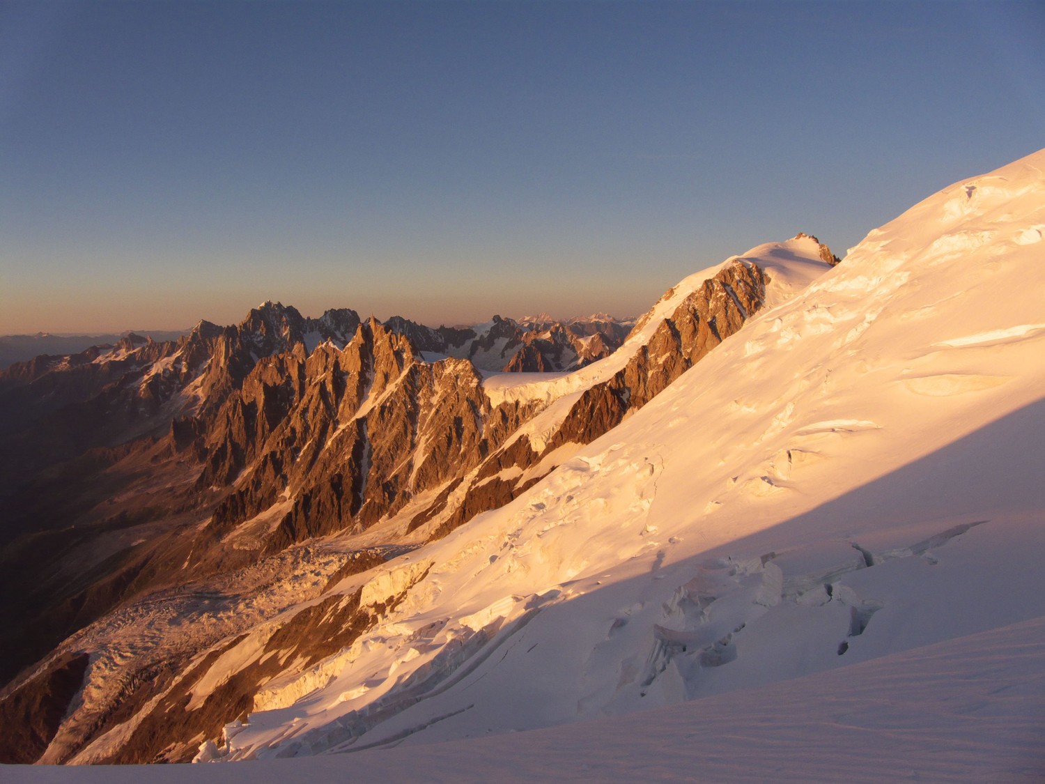 Mont Blanc du Tacul depuis le gouter