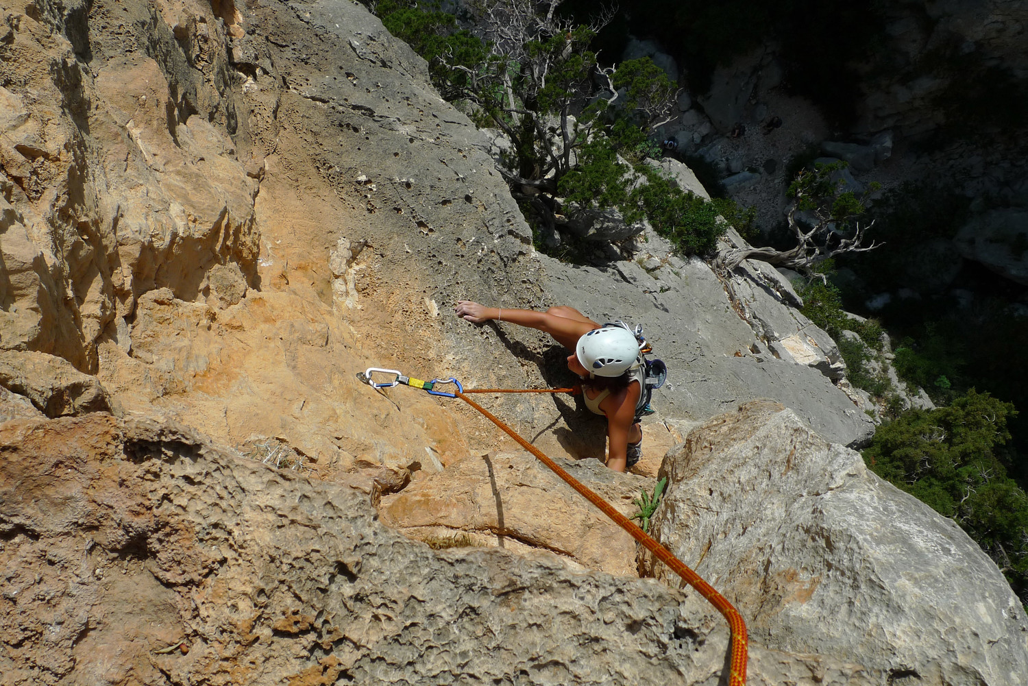 Emilie on the rocks