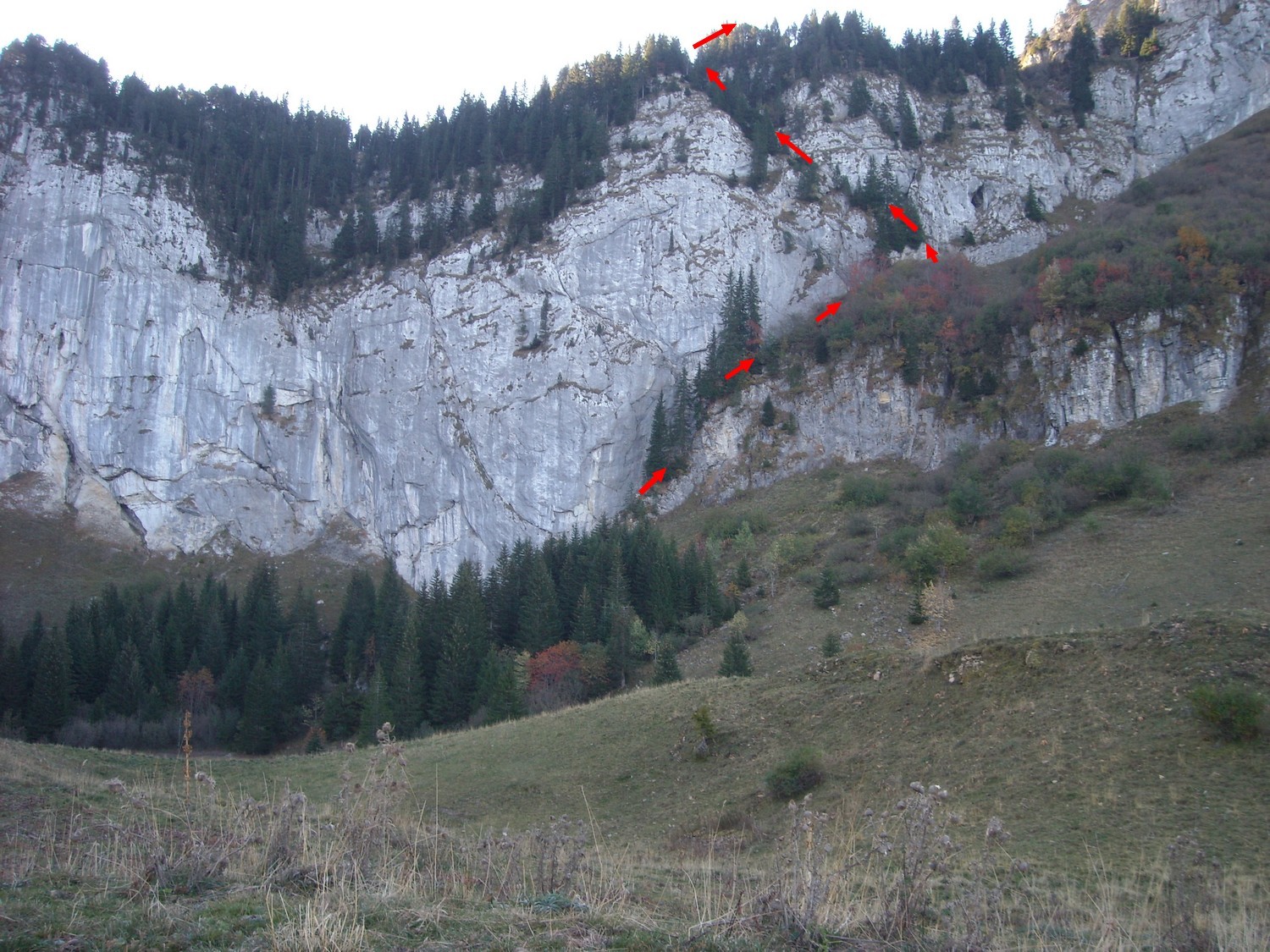 Vue sur le Pas de la Truie.