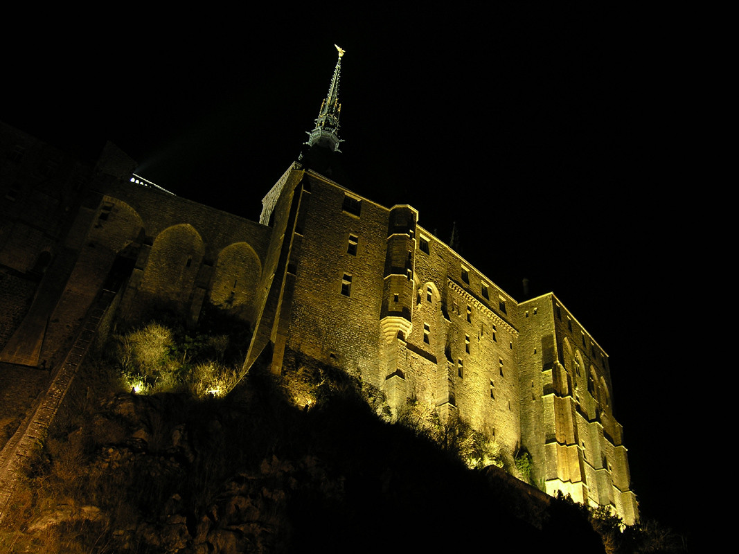 L'abbaye du Mont Saint Michel, face Sud