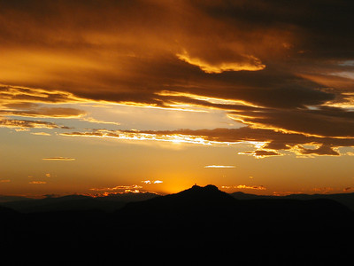 Coucher de soleil vu du Pic de l'Ours Coucher de soleil vu du Pic de l'Ours