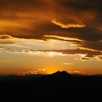Coucher de soleil vu du Pic de l'Ours