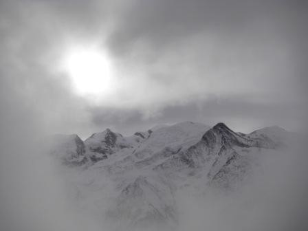 Mont Blanc et brume