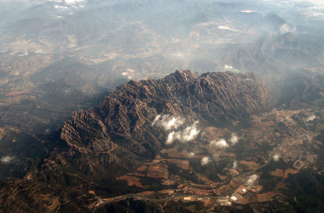 Montserrat, vue d'avion