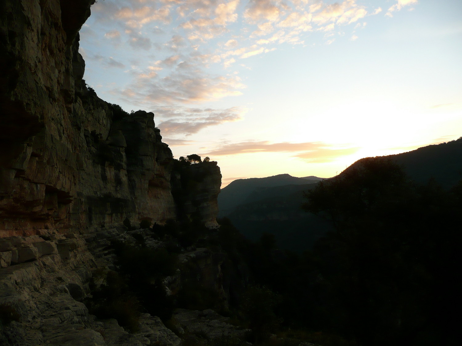 Lever de soleil sur Siurana