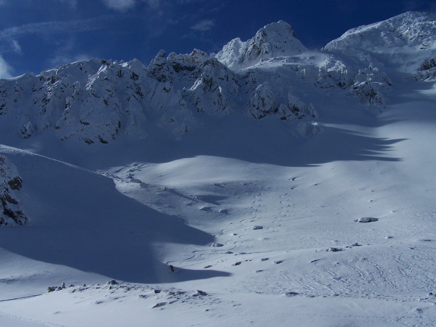Premières neige de Novembre au col la Roue dans les Cerces