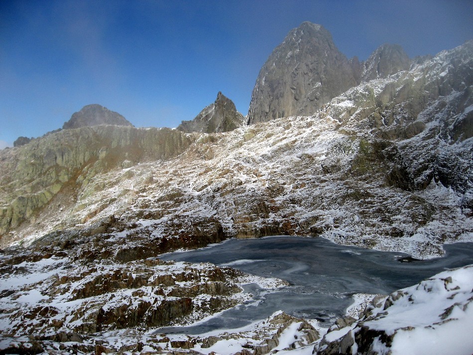 Pouce et Lac Noir sous un peu neige