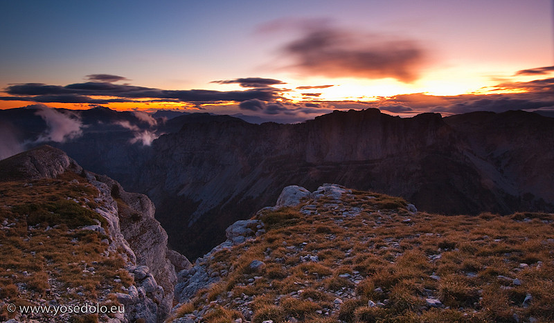 Dernières lueurs au Mont aiguille