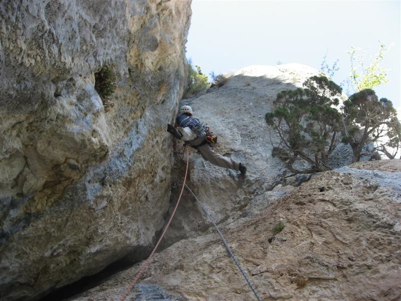 Solanuts - Antoine dans la fissure large de L2.
