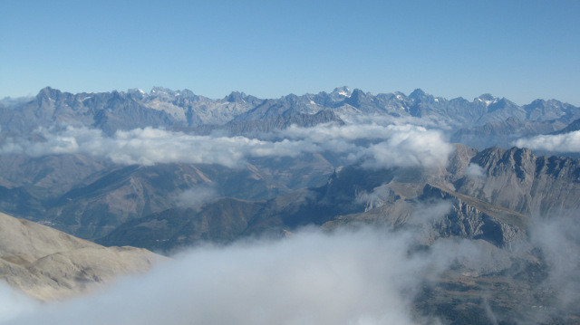 les Ecrins depuis le Grand Ferrand