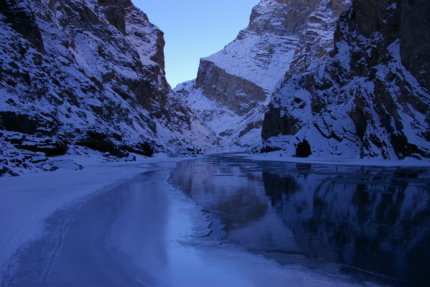 Zanskar 2008, le Tchadar, la Rivière Gelée.
