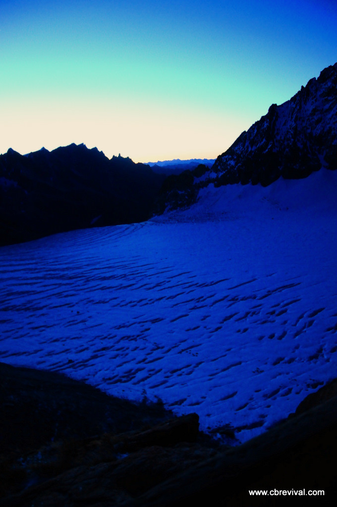 Blue snow