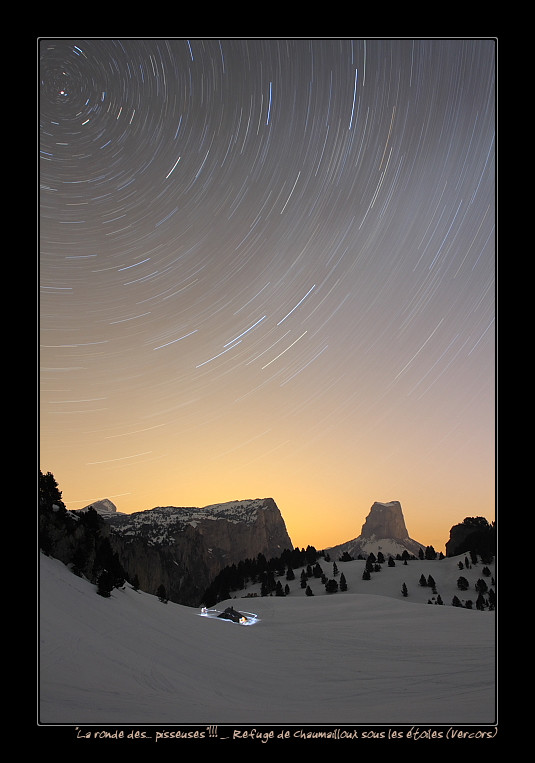 "La ronde des pisseuses..." Nuit étoilée sur le Vercors!