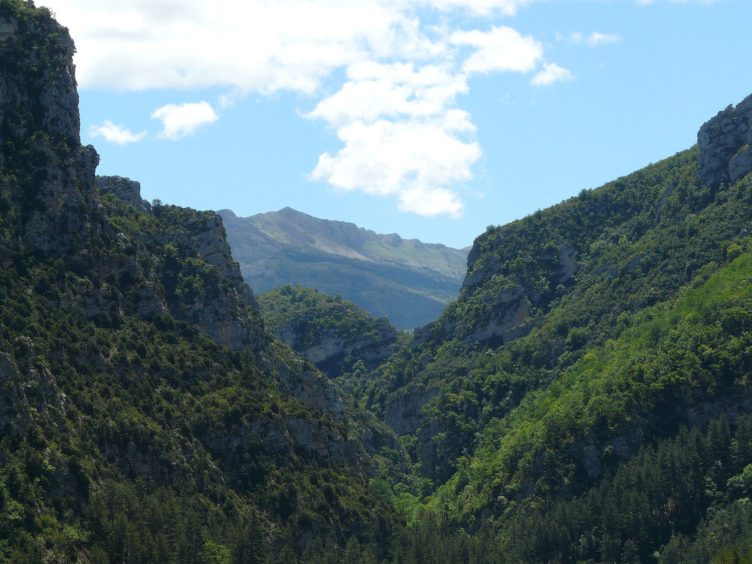 Partie supérieure des gorges de Trévans