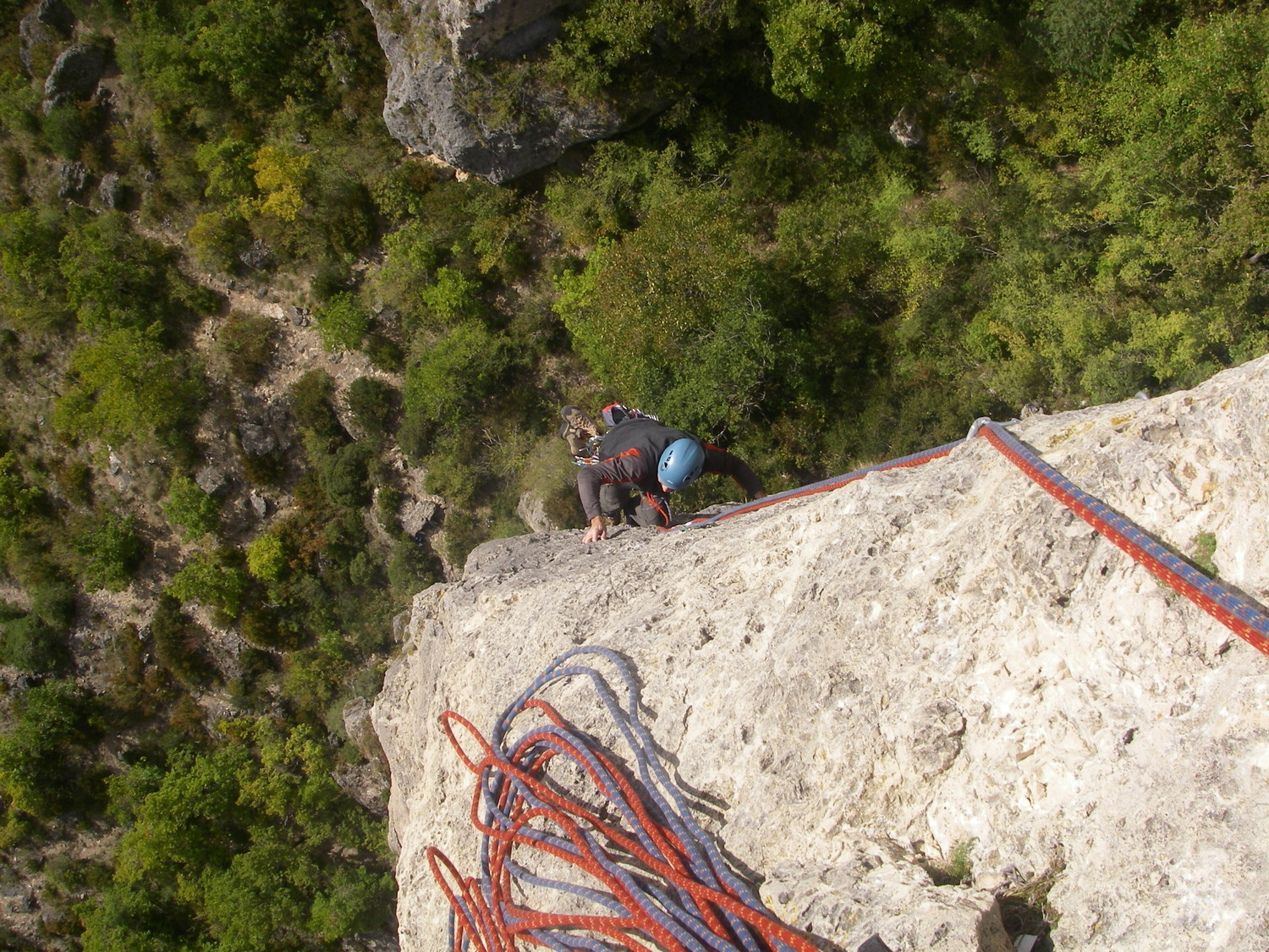 Benoît dans L2 Arête Ouest Roche Décollée. Soutenue et engagée