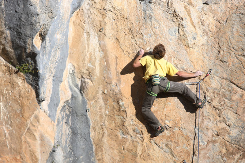 "vert sang", 7a+ au Villard