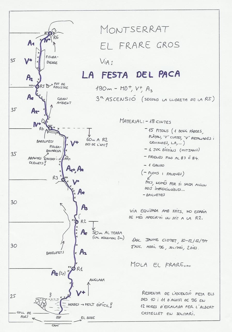 Topo Montserrat - Frares Encantats, La Festa del Paca