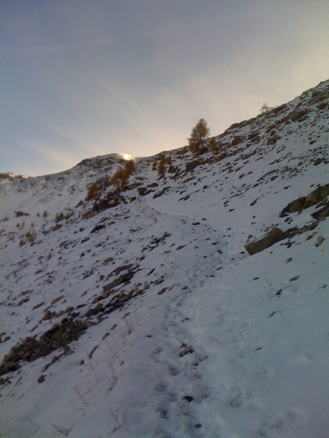 MOntée dans la neige
