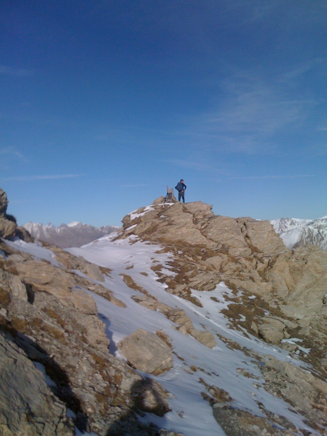Julien sur le premier sommet