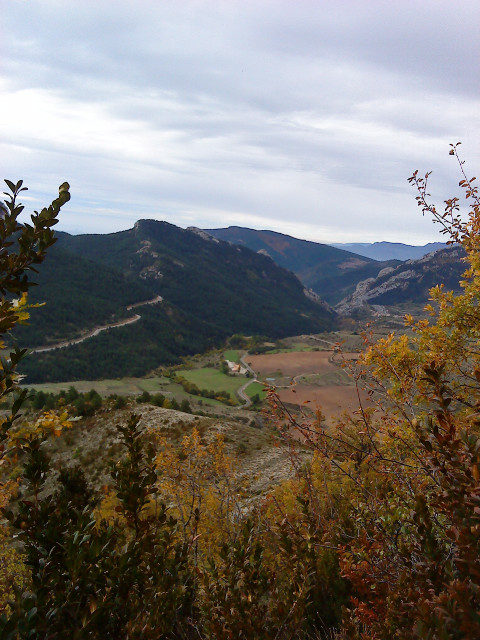 Vue du départ de la voie