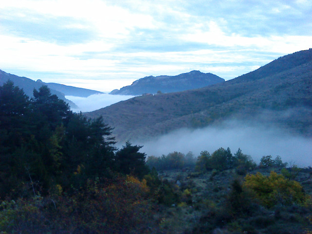 La brume monte