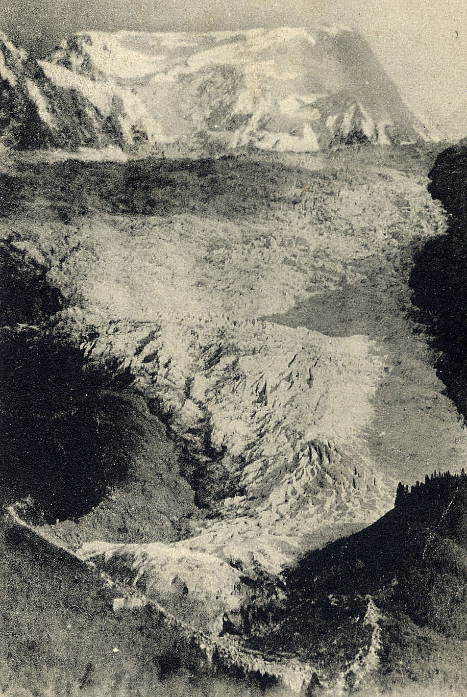 Le glacier des Bossons fin du 19ème siècle