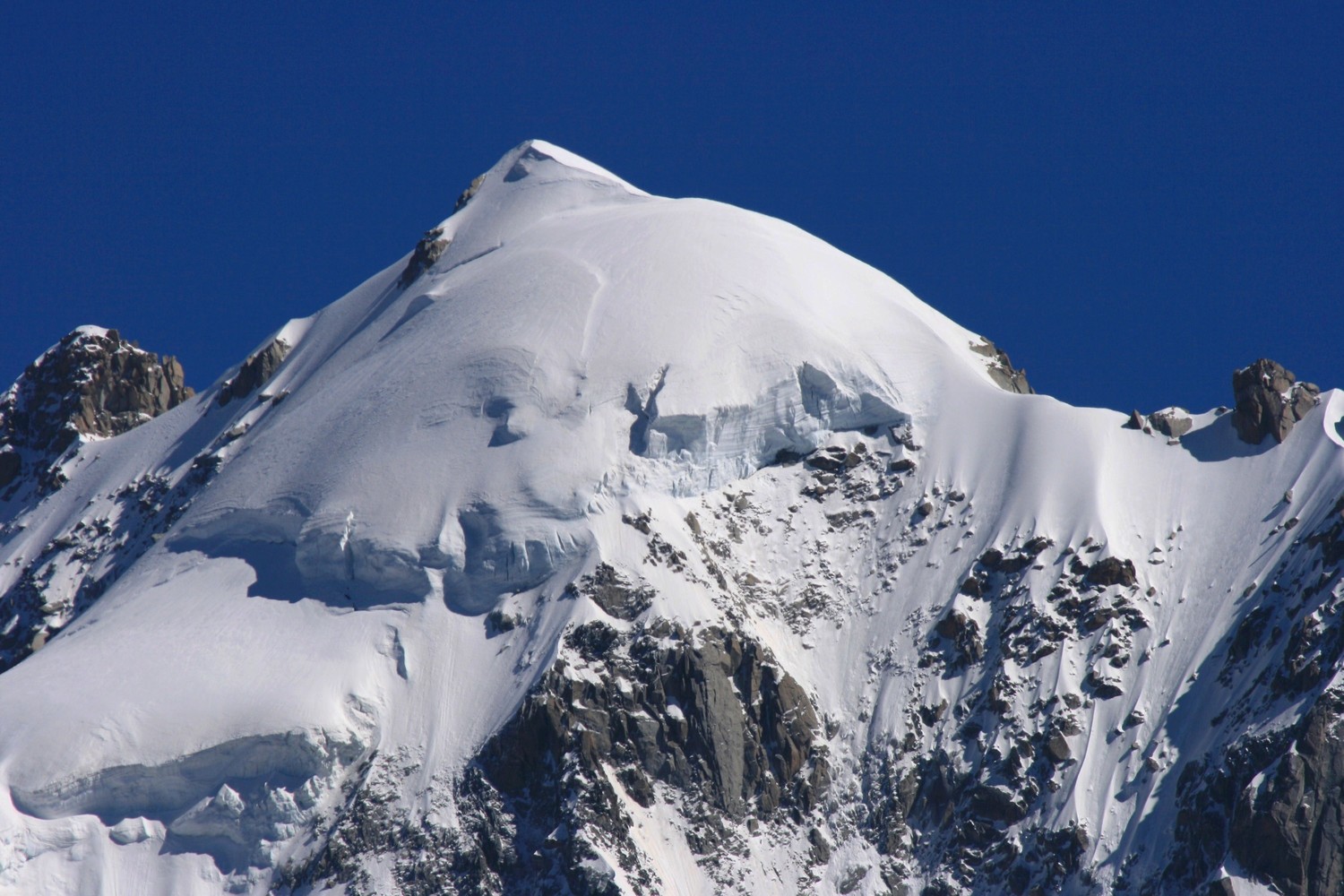 Le sommet de l'Aiguille Verte