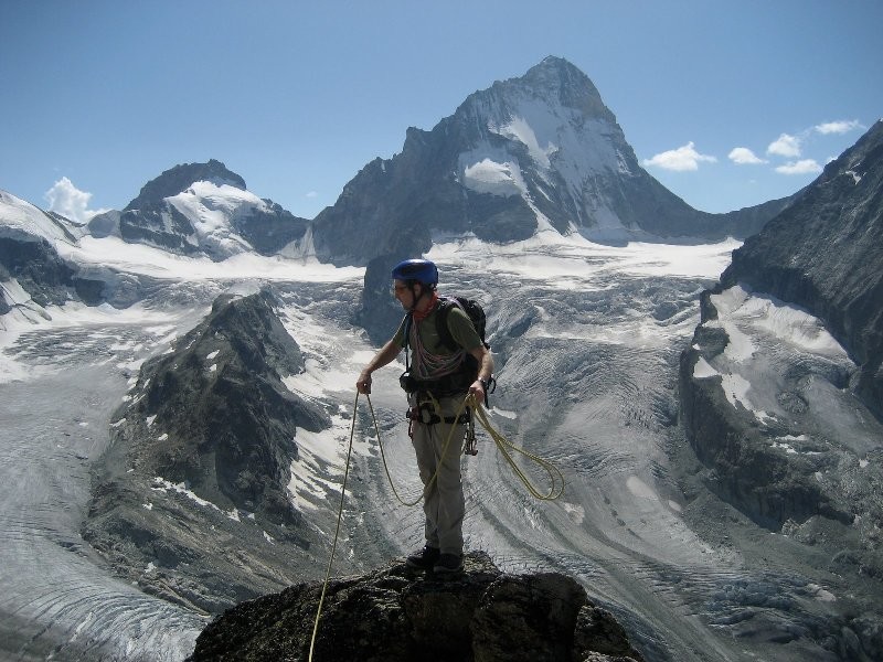 Vue sur la Dent Blanche depuis le "Mammouth"