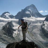 Vue sur la Dent Blanche depuis le "Mammouth"