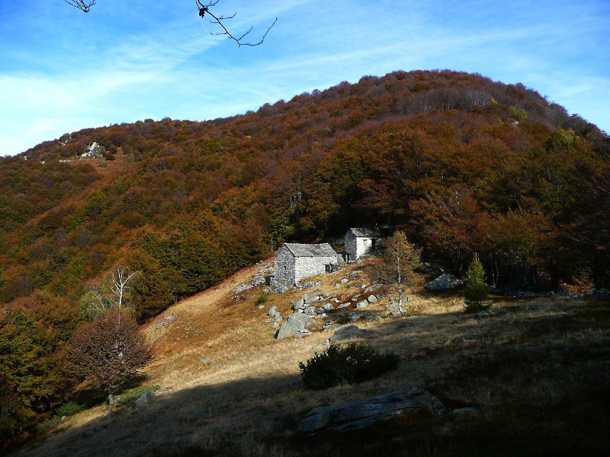 Montée au Salmone (Valle Onsernone, Tessin) : alpage de Forcla
