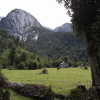 Cerro La Junta desde el Valle Cochamó