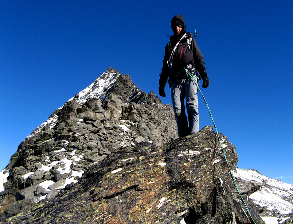 Sur l'arête SW du Wasenhorn
