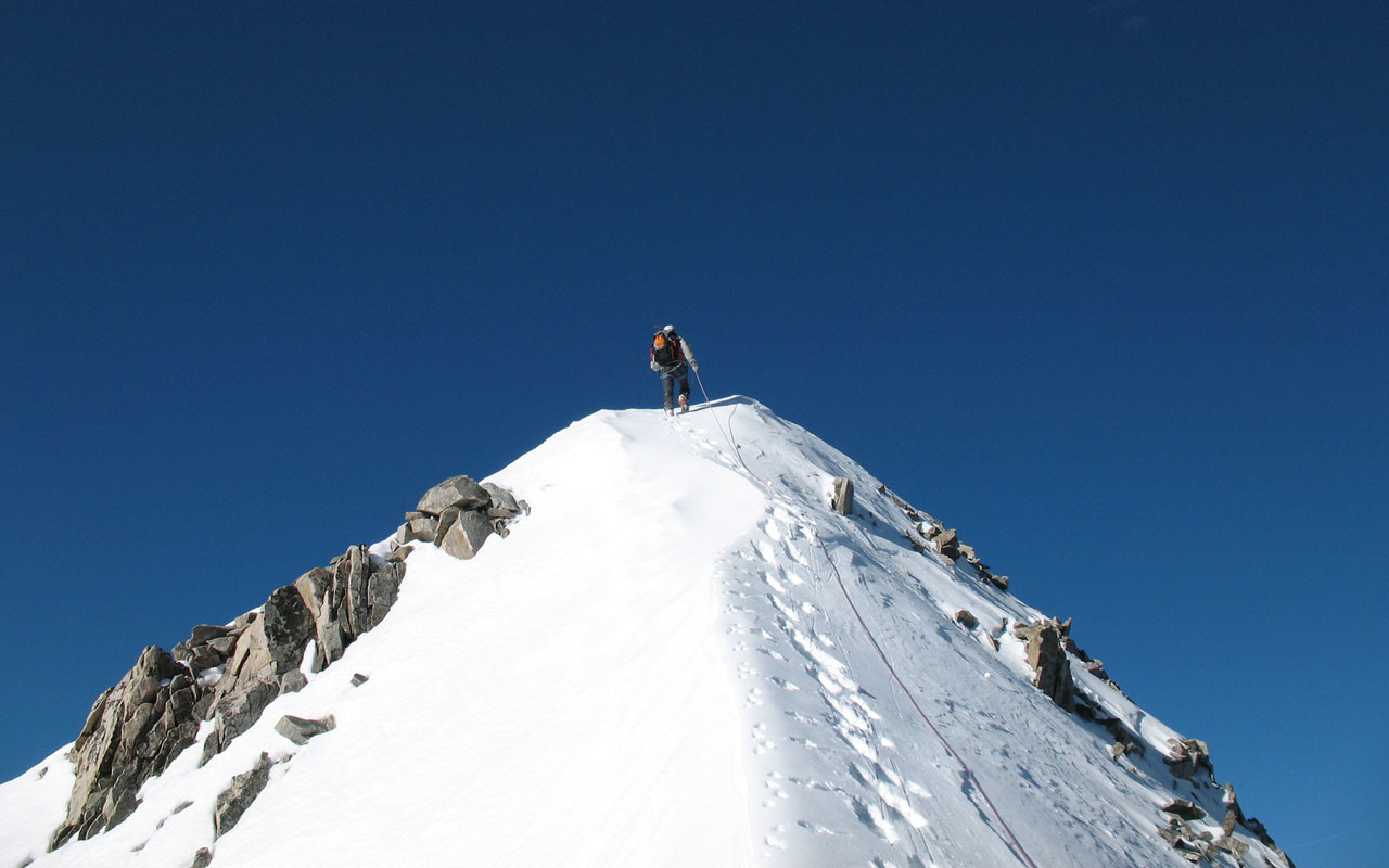 arrivée a la tete sud du grand replat