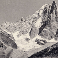 Glaciers du Nant Blanc et des Drus vers 1910