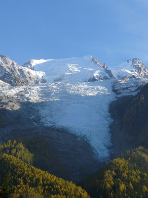 Glacier des Bossons (octobre 2009) Glacier des Bossons (octobre 2009)