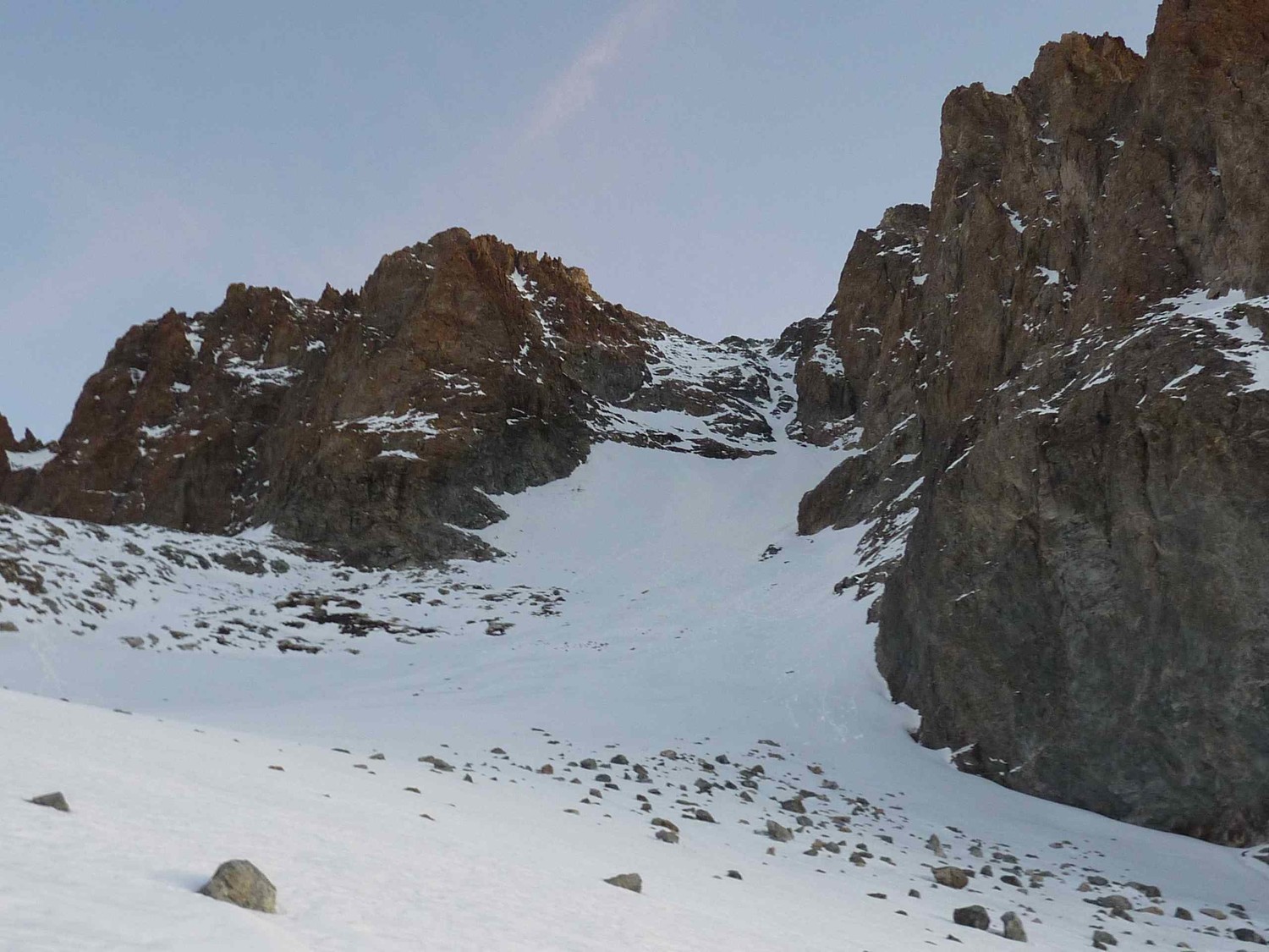 Le couloir Coolidge au Pelvoux.