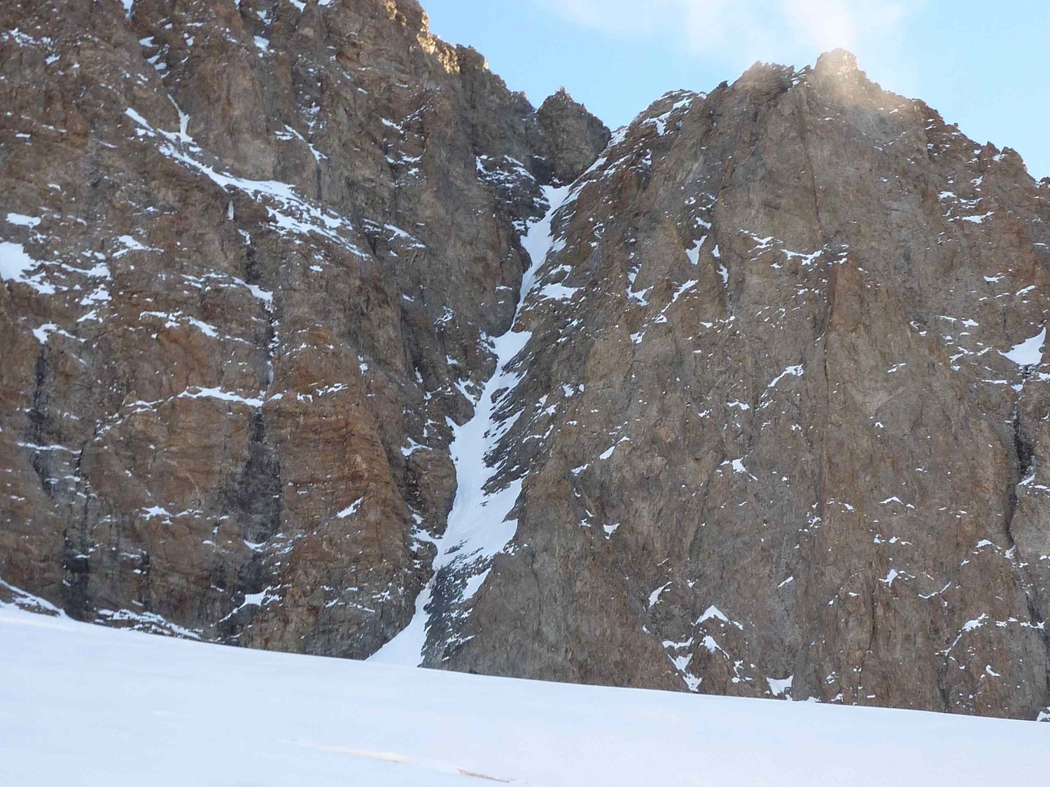 Le couloir Mettrier au Pelvoux.