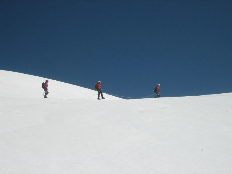sur le "plateau" du pelvoux