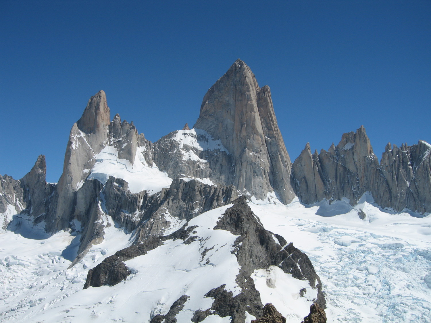El Fitz Roy! Sin nubes!!!
