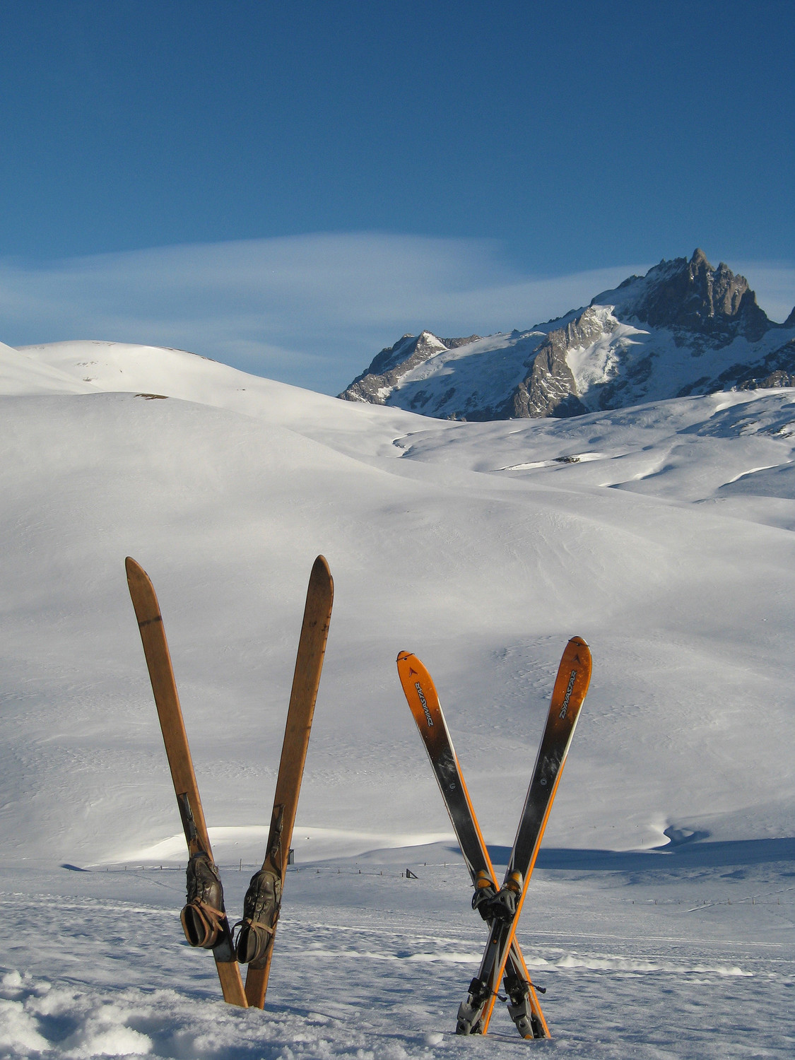Contraste passé-présent face à la reine de l'Oisans