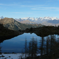 Le lac Blanc  (parc naturel du Mont Avic)