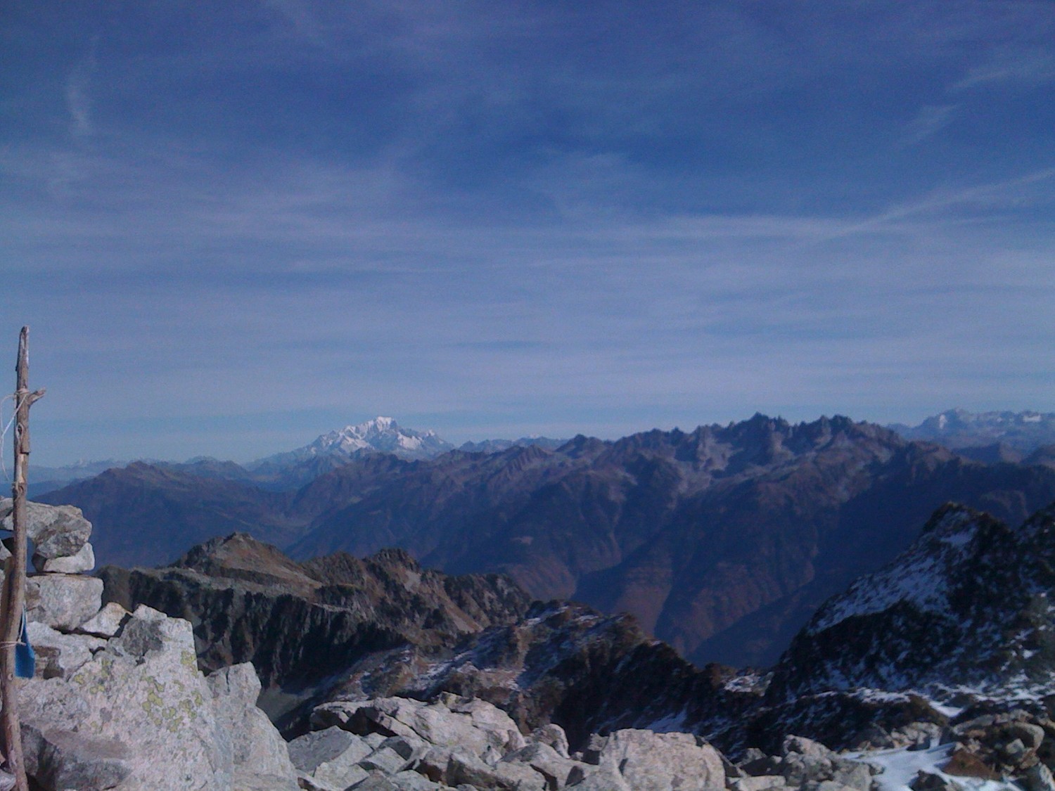 Mont blanc depuis les Grands moulins